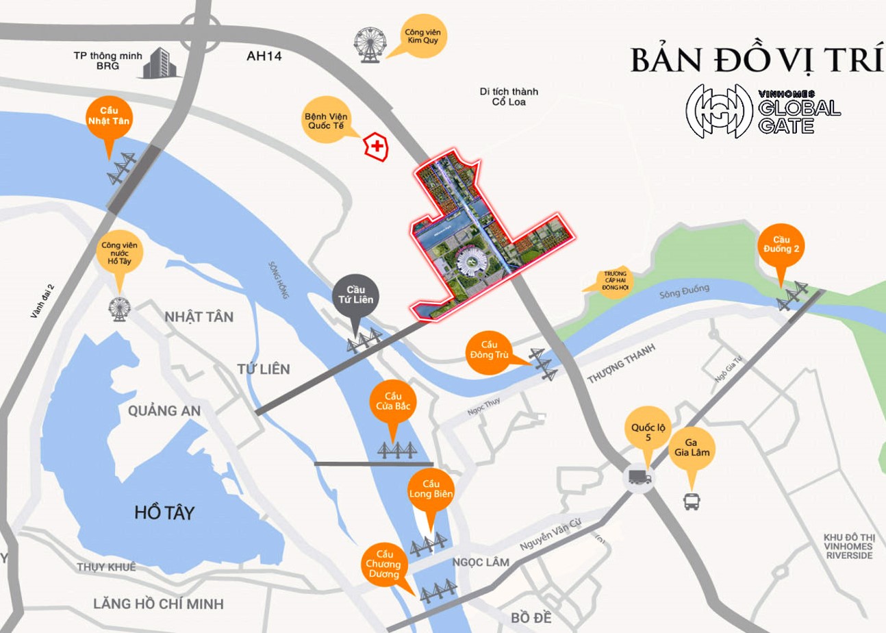 vị trí vinhomes cổ loa